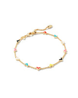 Haven Heart Gold Chain Bracelet in Multi Mix | Kendra Scott | Kendra Scott