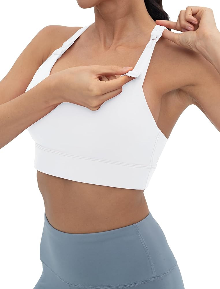 Foucome Nursing Bras for Breastfeeding Racerback Maternity Sports Bra Workout Yoga Pregnancy Bra | Amazon (US)