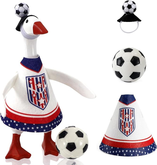 2026 World Cup Soccer Desk Goose Outfits 7 Inch, Desk Goose Outfits Felt Costume with Soccer, Wor... | Amazon (US)