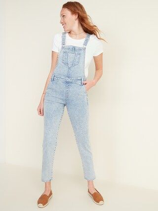 Stonewashed Jean Overalls for Women | Old Navy (US)