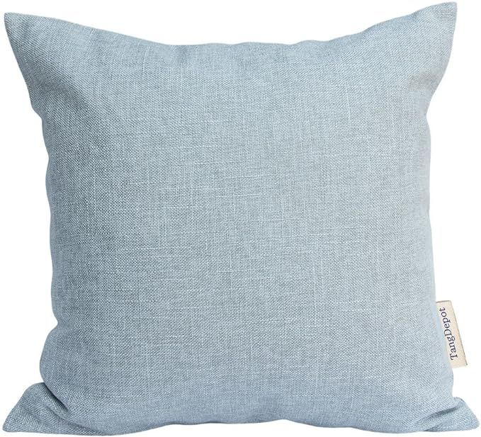 TangDepot Heavy Lined Linen Cushion Cover, Throw Pillow Cover, Square Decorative Pillow Covers, I... | Amazon (US)