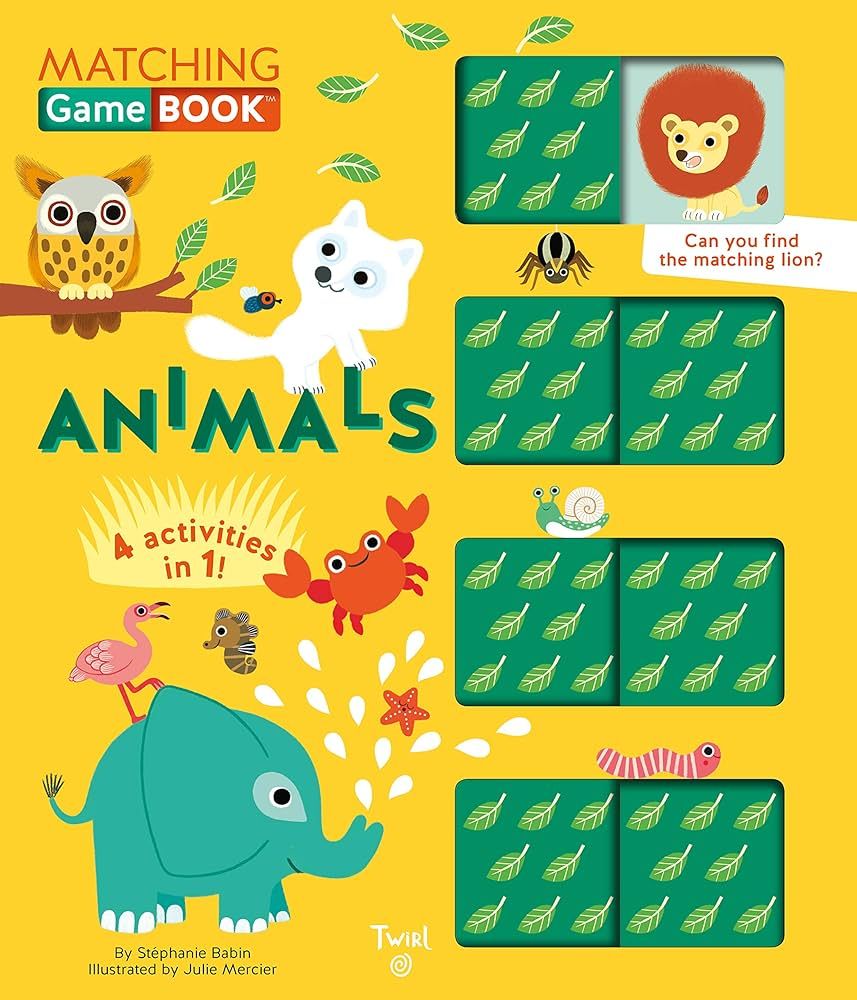 Animals Matching Game Book: 4 Activities in 1! (Matching Game Books, 1) | Amazon (US)