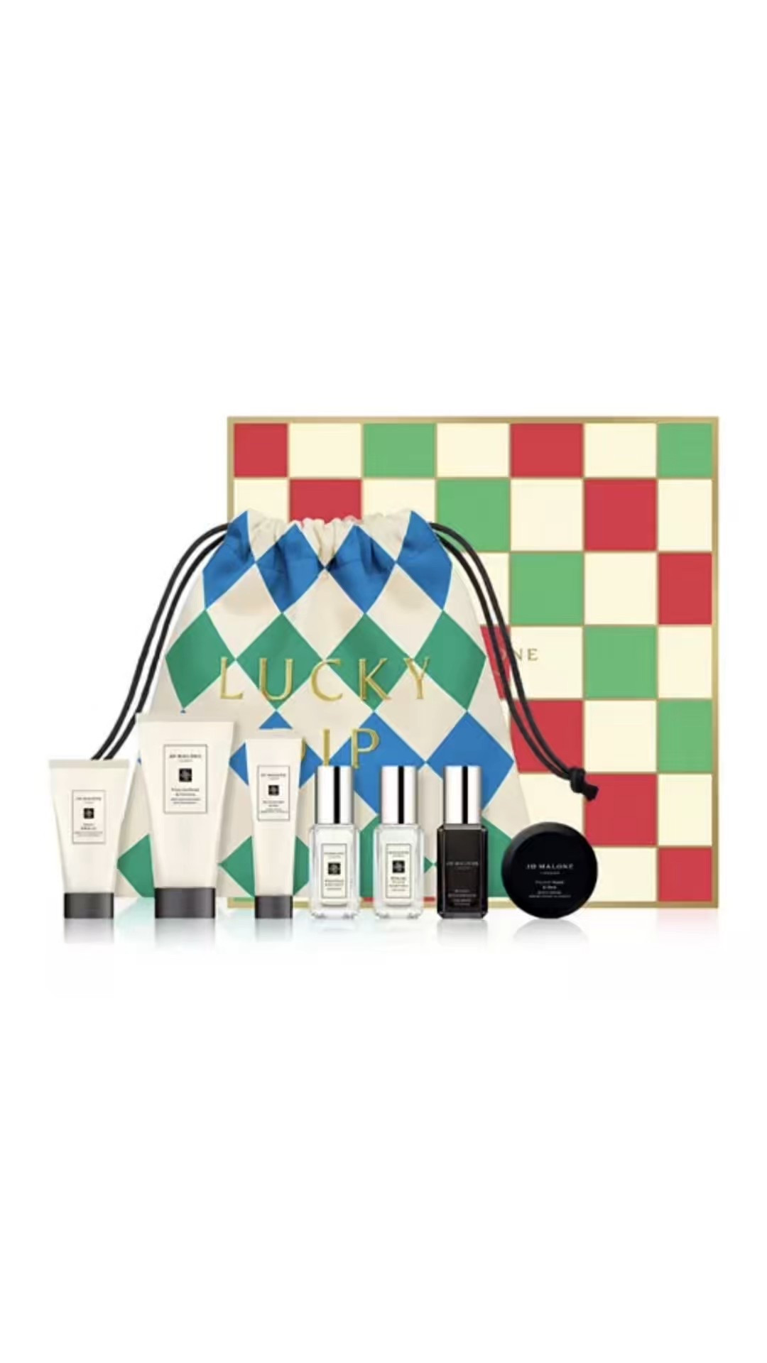 Countdown to New Year Gift Set + Special Offer

Continue the merriment into the new year with this decorated holiday gift pouch filled with seven sought-after scents. Each one is individually wrapped for a daily surprise. 

SET INCLUDES:
- English Pear & Sweet Pea Cologne 0.3 oz.
- Wood Sage & Sea Salt Cologne 0.3 oz.
- Hinoki & Cedarwood Cologne Intense 0.3 oz.
- English Pear & Freesia Body & Hand Wash 1.7 oz.
- Poppy & Barley Body & Hand Lotion 1 oz.
- Blackberry & Bay Hand Cream 0.5 oz.
- Velvet Rose & Oud Body Crème 0.5 oz.

Special Offer 
CHOOSE YOUR DELUXE TRAVEL SIZED FRAGRANCE FOR $37 WITH ANY BEAUTY PURCHASE!
Purchase your choice of a deluxe travel size fragrance or $37 with any Beauty Purchase.  Choices include: • YSL Libre 0.33 oz.  • Prada Paradoxe 0.33 oz.  • YSL MYSLF 0.33 oz.  • Prada Paradigme 0.33 oz.  • Valentino Donna Born in Roma Green Stravaganza 0.33 

#LTKGiftGuide #LTKSeasonal #LTKHoliday