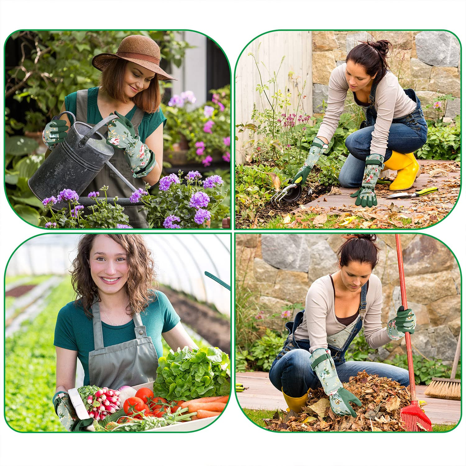 Gardening Gloves, Durable and Comfortable Women's Long Garden Gloves for Gardening Work and Yard ... | Amazon (US)