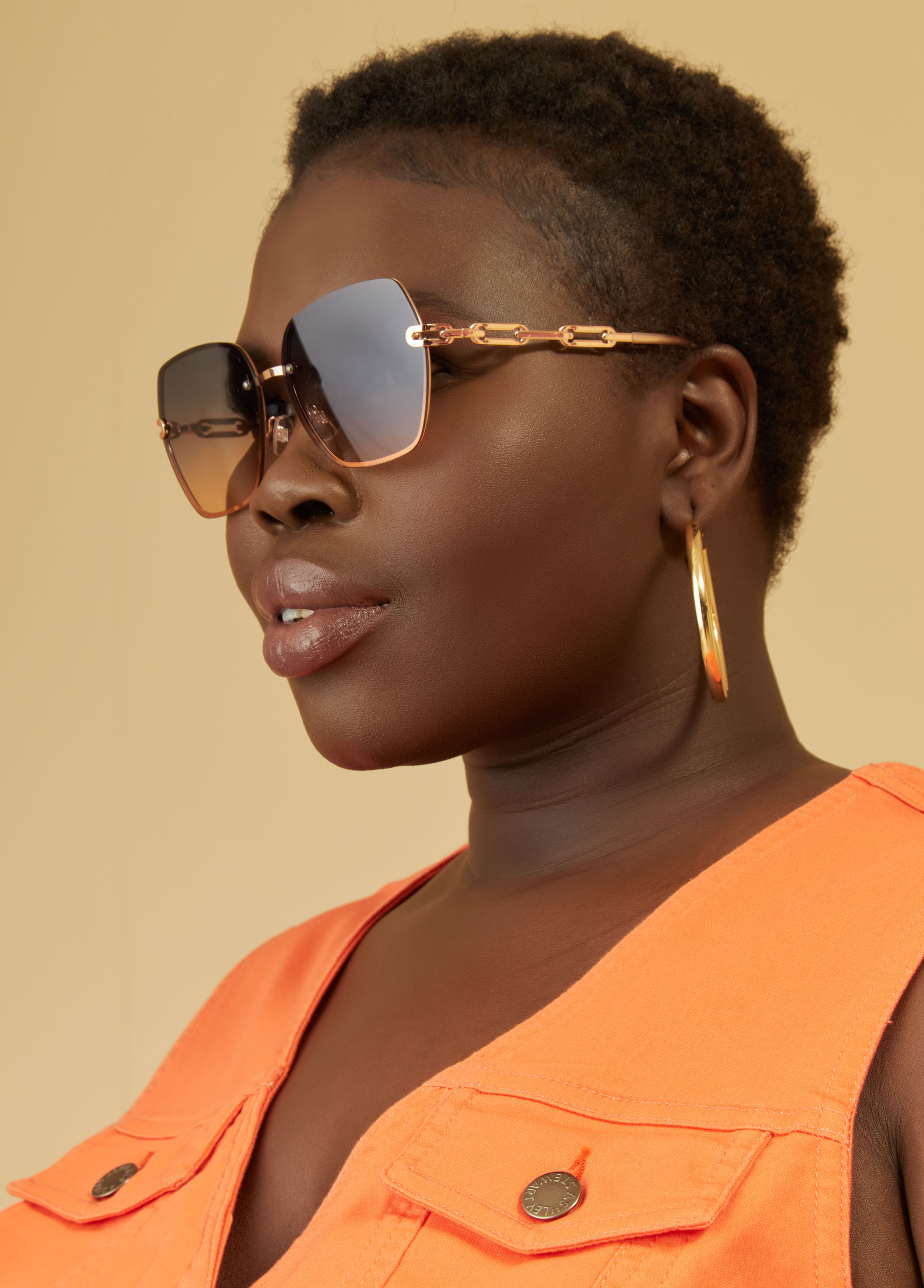 Oversized Gradient Sunglasses | Ashley Stewart
