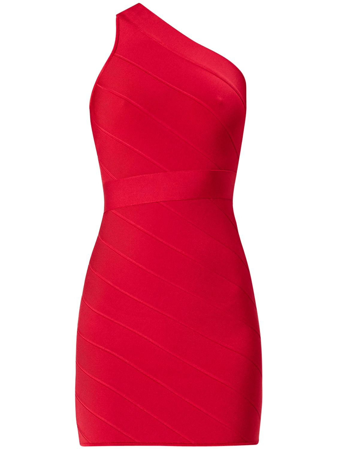 HERVÉ LÉGERICON ONE SHOULDER BANDAGE MINI DRESS | Luisaviaroma