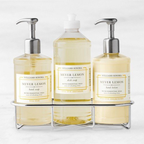 Williams Sonoma Meyer Lemon Hand Soap, Dish Soap & Lotion 4-Piece Kitchen Set, Deluxe | Williams-Sonoma