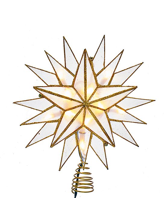 Goldtone Capiz Star Tree Topper | Zulily