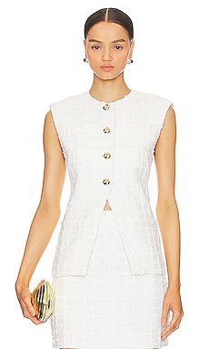 Amanda Uprichard Hughes Vest in White from Revolve.com | Revolve Clothing (Global)