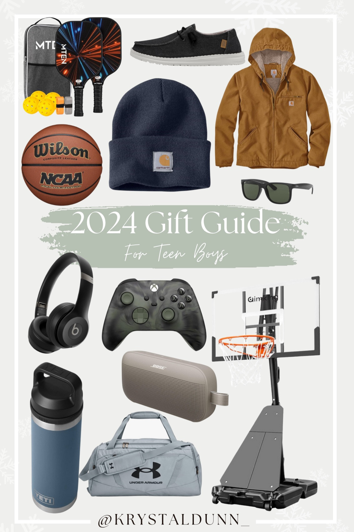 Teen boys gift guide 2024

Amazon, Carhartt, Xbox, Bose, Yeti, basketball hoop, jacket, beanie, pickleball, speaker, controller, headphones, duffle bag

#LTKSeasonal #LTKHoliday #LTKGiftGuide