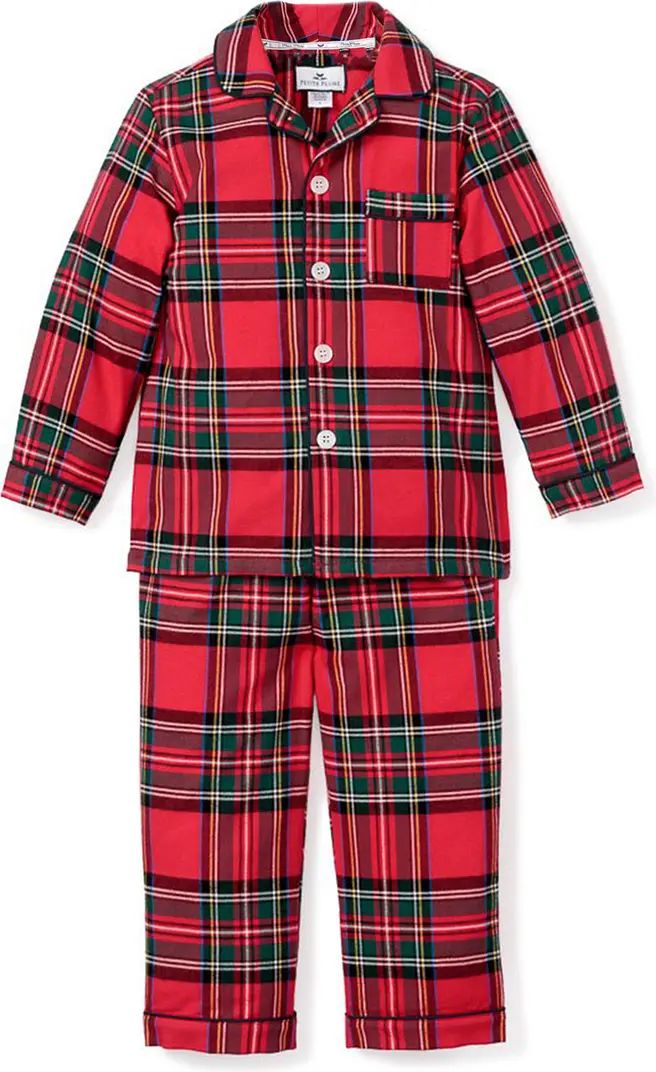 Petite Plume Kids' Imperial Tartan Plaid Flannel Two Piece Pajamas | Nordstrom | Nordstrom