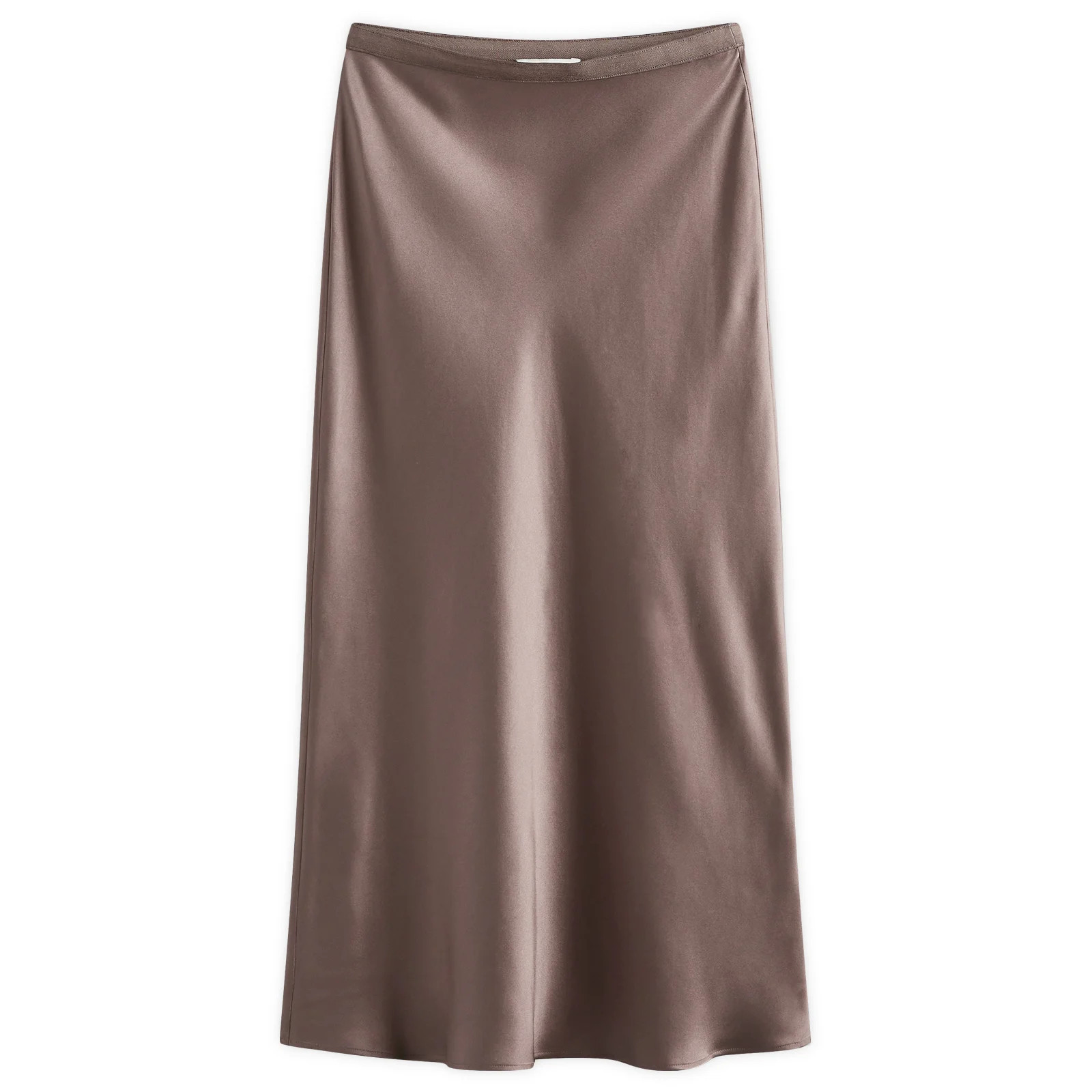 Anine Bing Women's Bar Silk Skirt Brown | END. Clothing