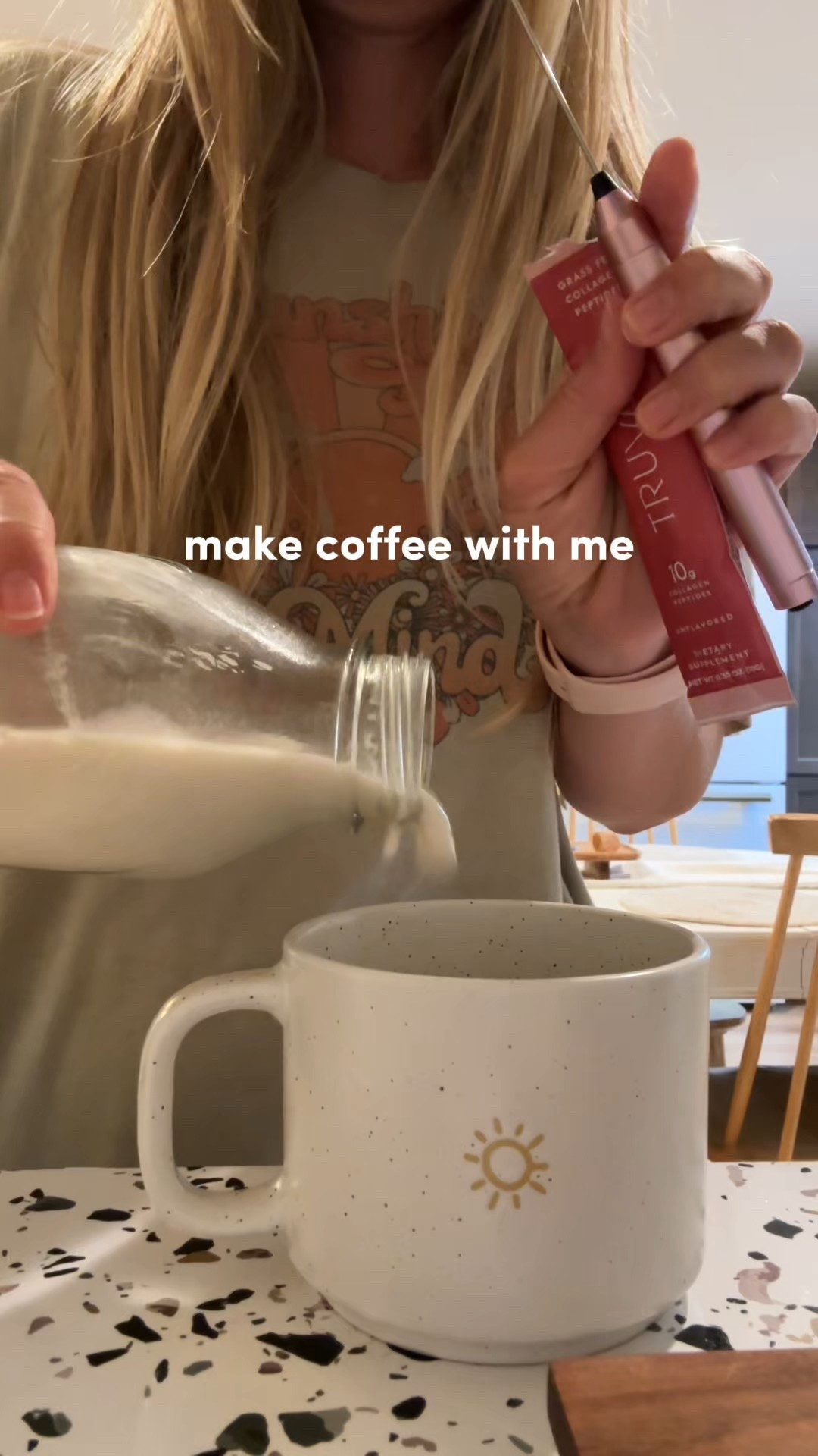 starting my morning slow with 10g of protein in my coffee ☕✨

this is your sign to add collagen to your daily routine. it’s such an easy way to support your skin, joints, AND hit your protein goals.

i used @truvani collagen (clean + unflavored!) + my homemade almond milk (just almonds + water) + pour over coffee 💛 simple, nourishing, and cozy.

#morningritual #collagencoffee #proteincoffee #truvani #homemadealmondmilk #coffeerecipe #cleanliving #wellnesstips #cozyvibes #slowmorning #easyprotein