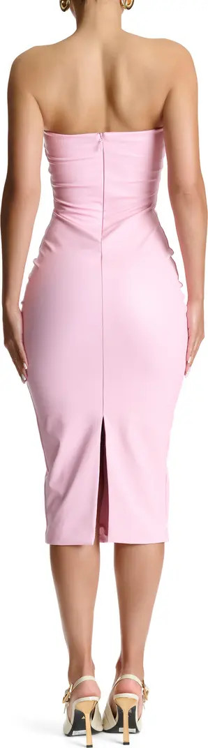 Faux Leather Strapless Dress | Nordstrom
