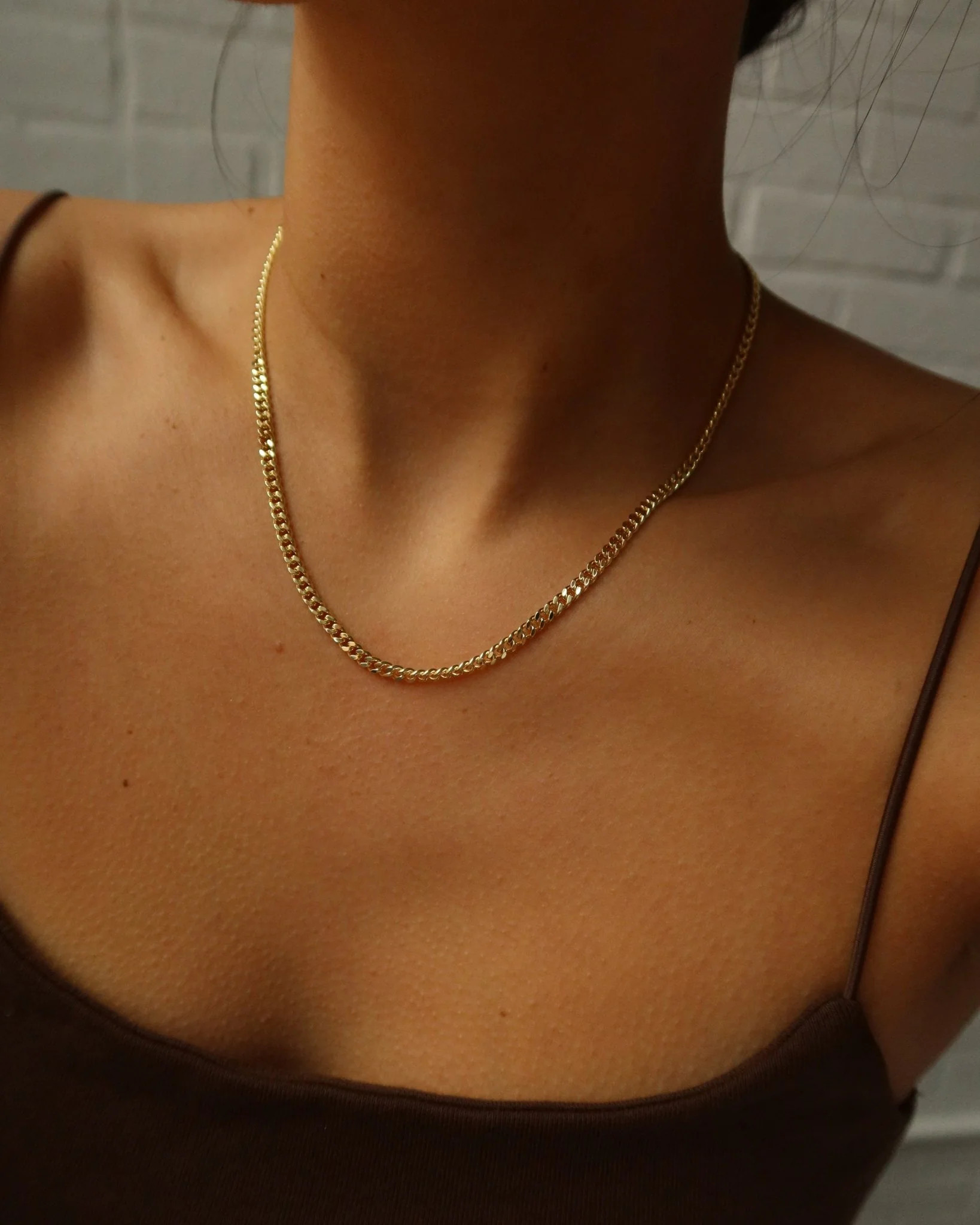 MARIANA 3MM CUBAN LINK LAYERING NECKLACE | Cupcakes and Cashmere LLC