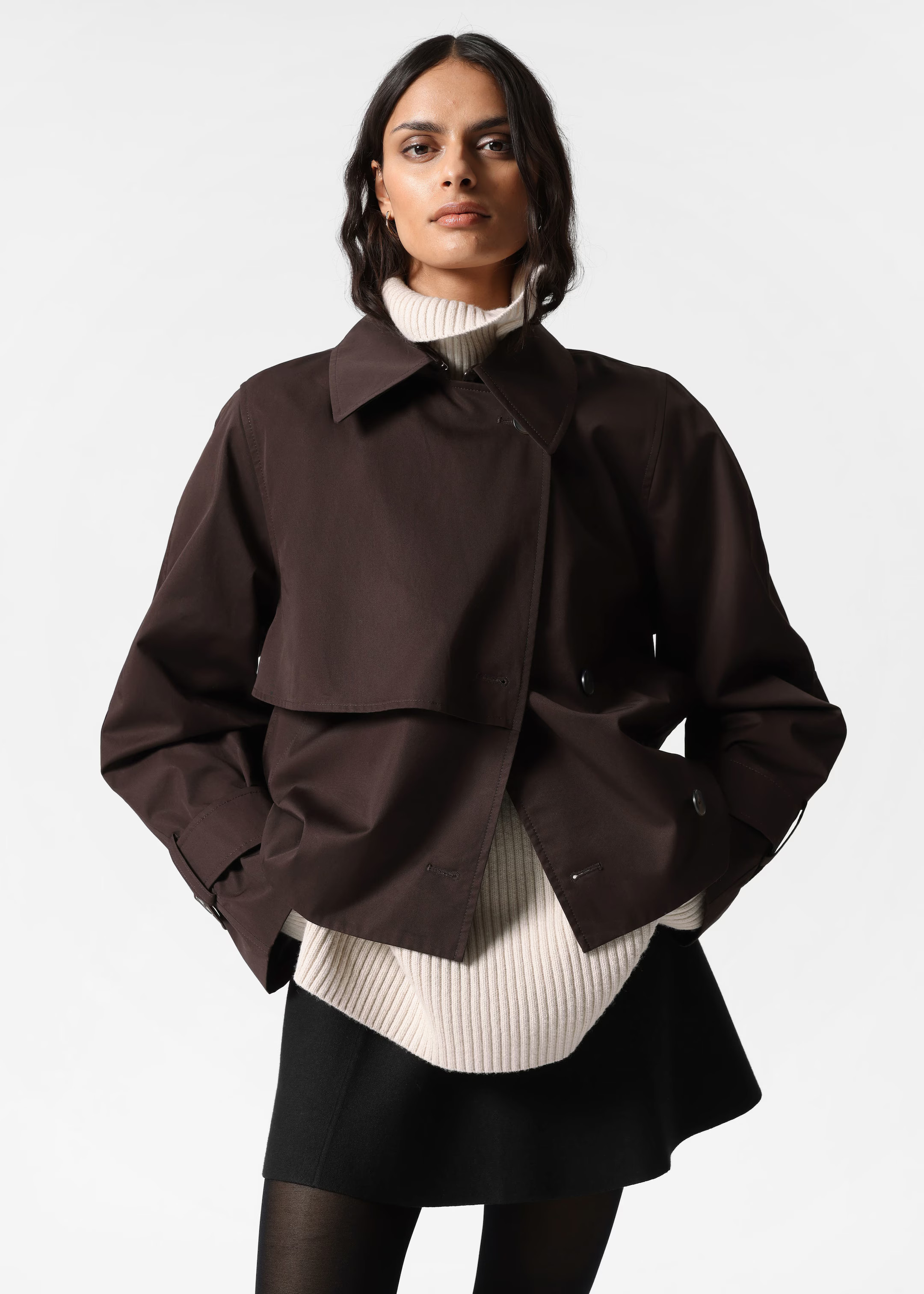 Kurze Trenchcoat-Jacke - Dunkelbraun - & Other Stories DE | & Other Stories EU