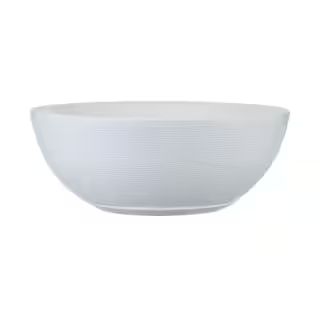 FLORIDIS Amsterdan Large White Plastic Resin Indoor and Outdoor Planter Bowl 10.16.0280 - The Hom... | The Home Depot