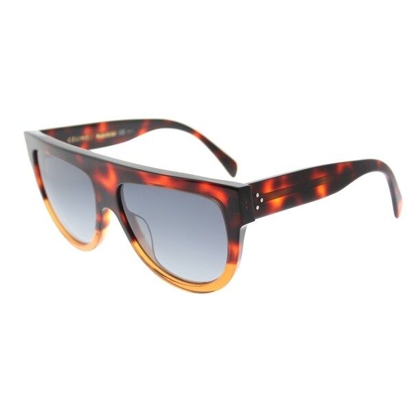 Celine Fashion CL 41026 233 Womens Havana Brown Frame Grey Gradient Lens Sunglasses | Bed Bath & Beyond