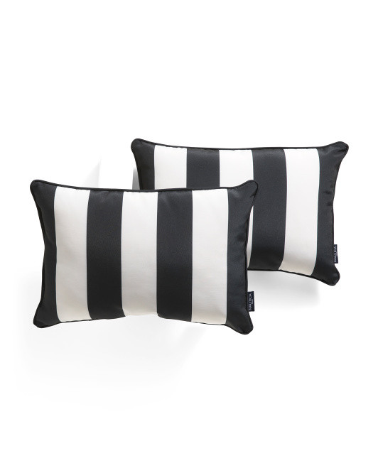 14x20 Set Of 2 Outdoor Cabana Striped Pillows | TJ Maxx