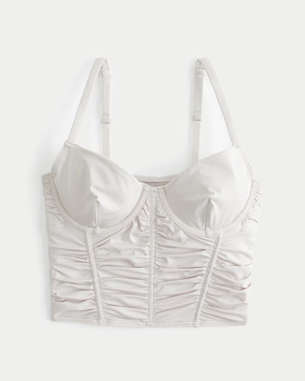Women's Gilly Hicks Ruched Micro-Modal Bustier | Women's Tops | HollisterCo.com | Hollister (UK)