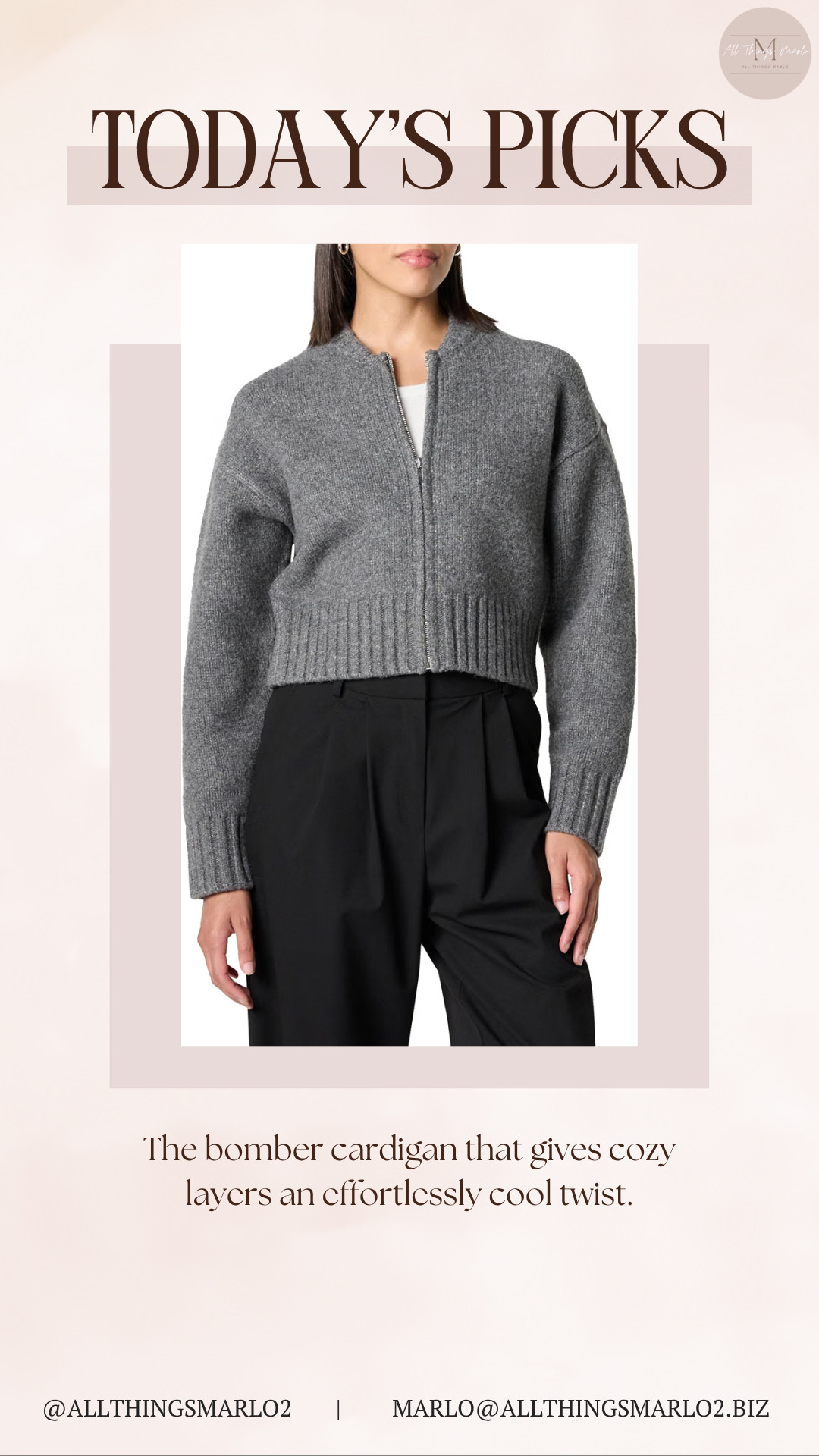 The bomber cardigan that gives cozy layers an effortlessly cool twist. 

 #LTKSeasonal #LTKWorkwear #LTKTravel