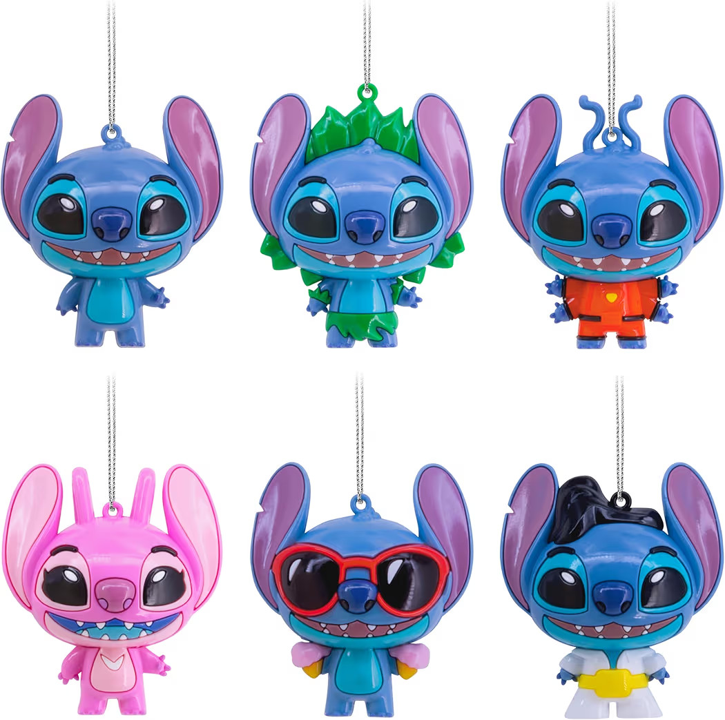 Hallmark Disney Stitch Series 1 Mystery Christmas Ornaments, Shatterproof, Set of 2, Gifts for Di... | Amazon (US)
