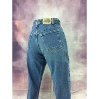 Sz 29 Vintage Levis Silvertab Women's Baggy Fit Jeans W29 L30 Medium Wash Mom High Rise 90S Distress | Etsy (US)
