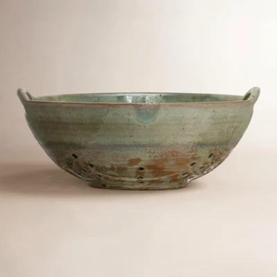 Taz Stoneware Berry Bowl With Handles | Wayfair North America