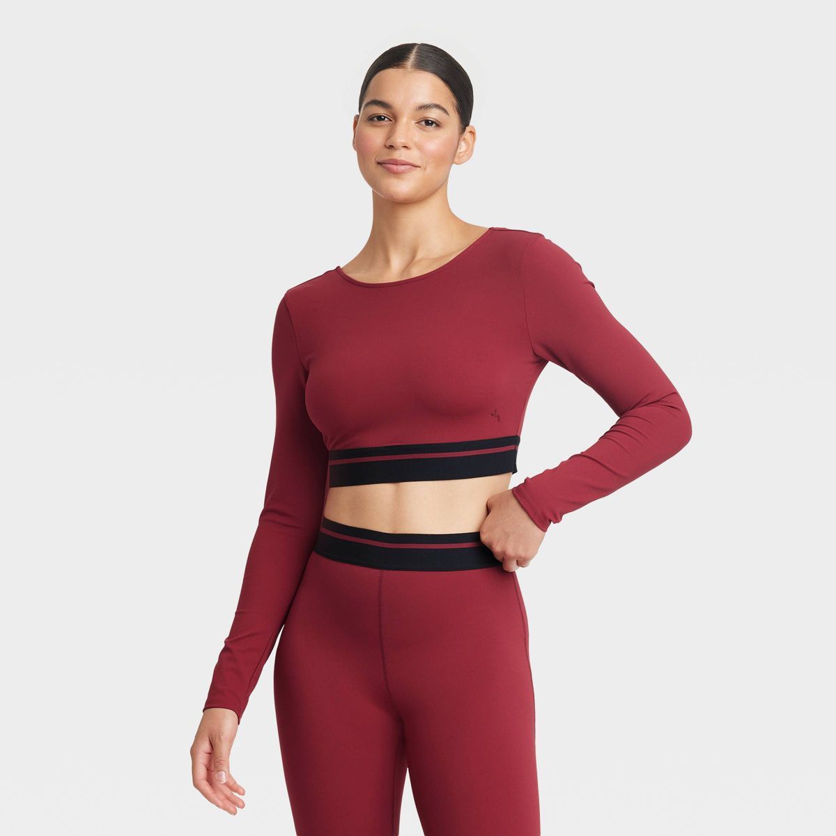 Women's Cropped Long Sleeve Top - JoyLab™ | Target