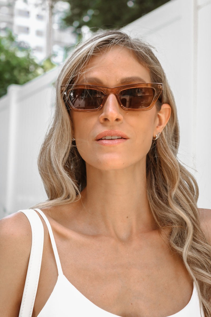 Jaded Sunglasses in Amber | lauren nicole