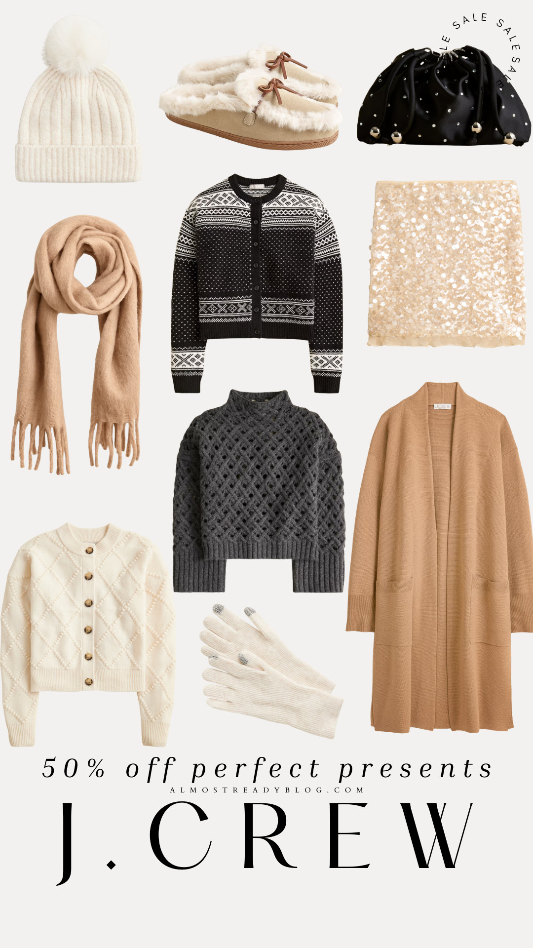 J.Crew 50% off perfect presents, Holiday gift ideas, cozy gifts, winter must haves, NYE outfits, Holiday outfits, Amanda West, Almost Ready Blog. 

 

#LTKGiftGuide #LTKHoliday #LTKSaleAlert