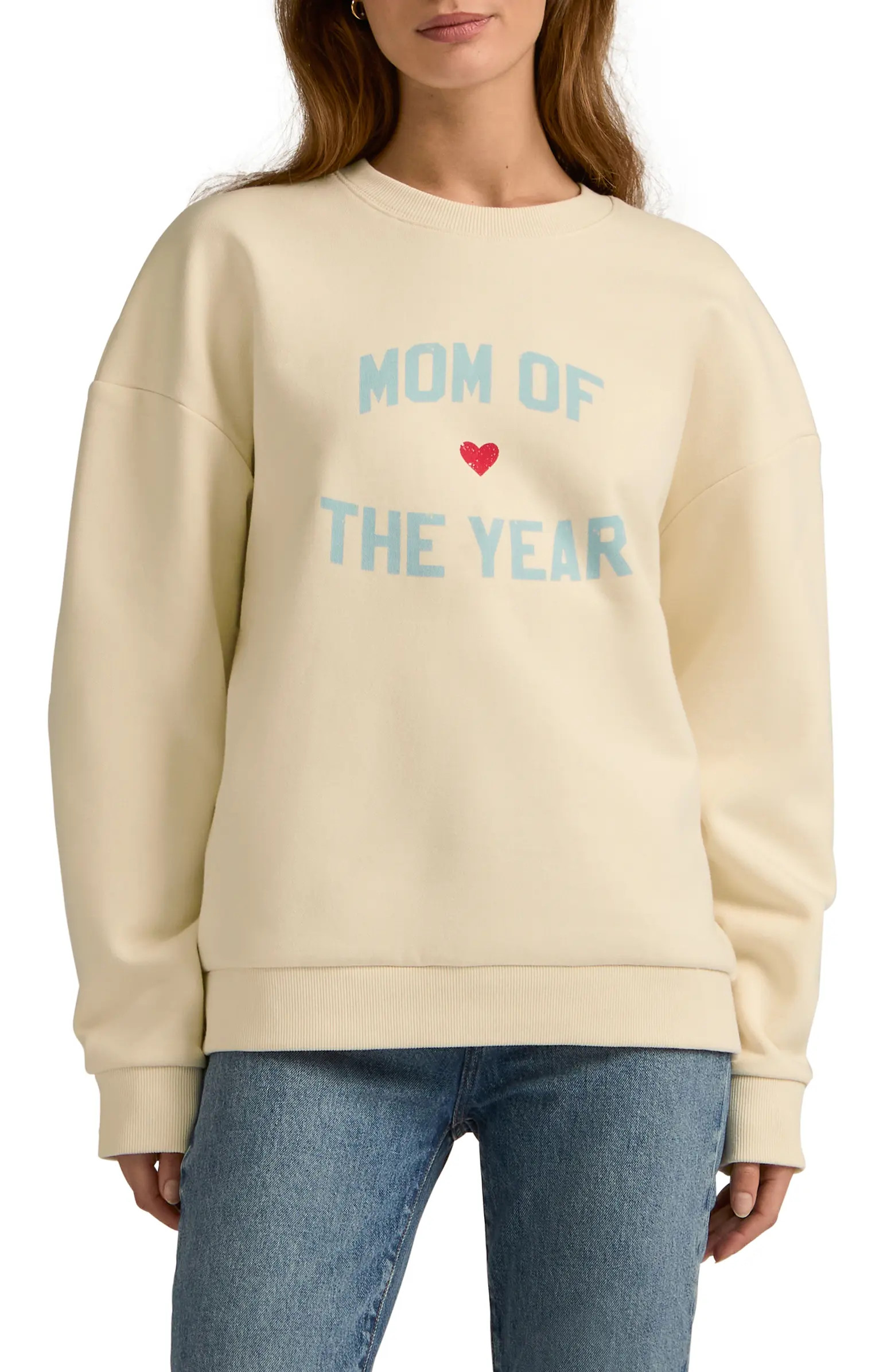 Mom of the Year Cotton Sweatshirt | Nordstrom