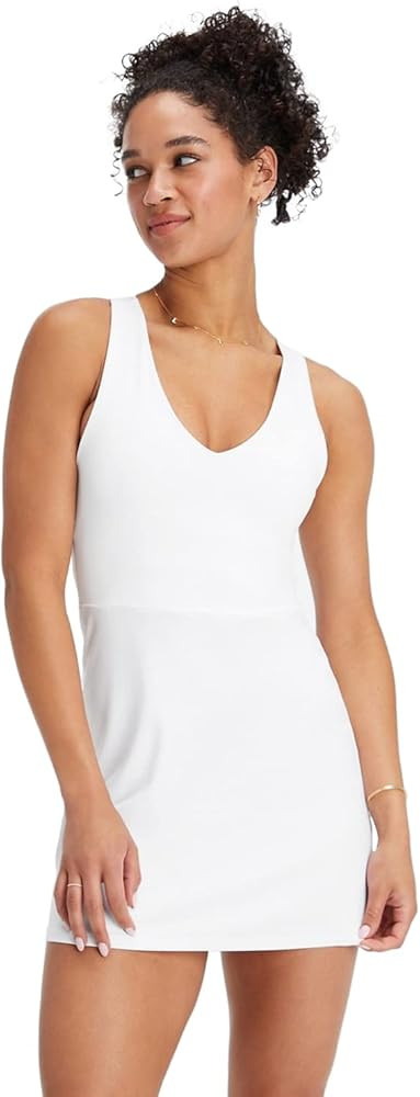 Fabletics Women's On-The-Go Built-in Bra Dress, Tennis, Workout, Exercise, Back Pocket, Polyester... | Amazon (US)