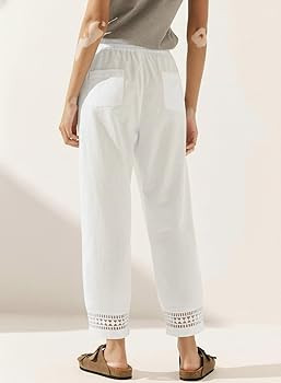 Acelitt Women Drawstring Elastic Waist Pants with Pockets, S-XXL | Amazon (US)