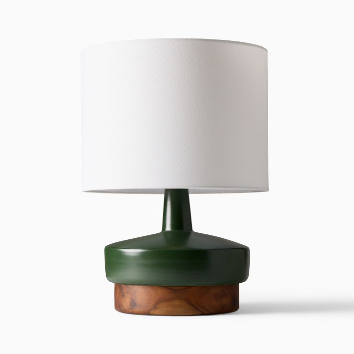 Wood & Ceramic Table Lamp (17") | West Elm (US)