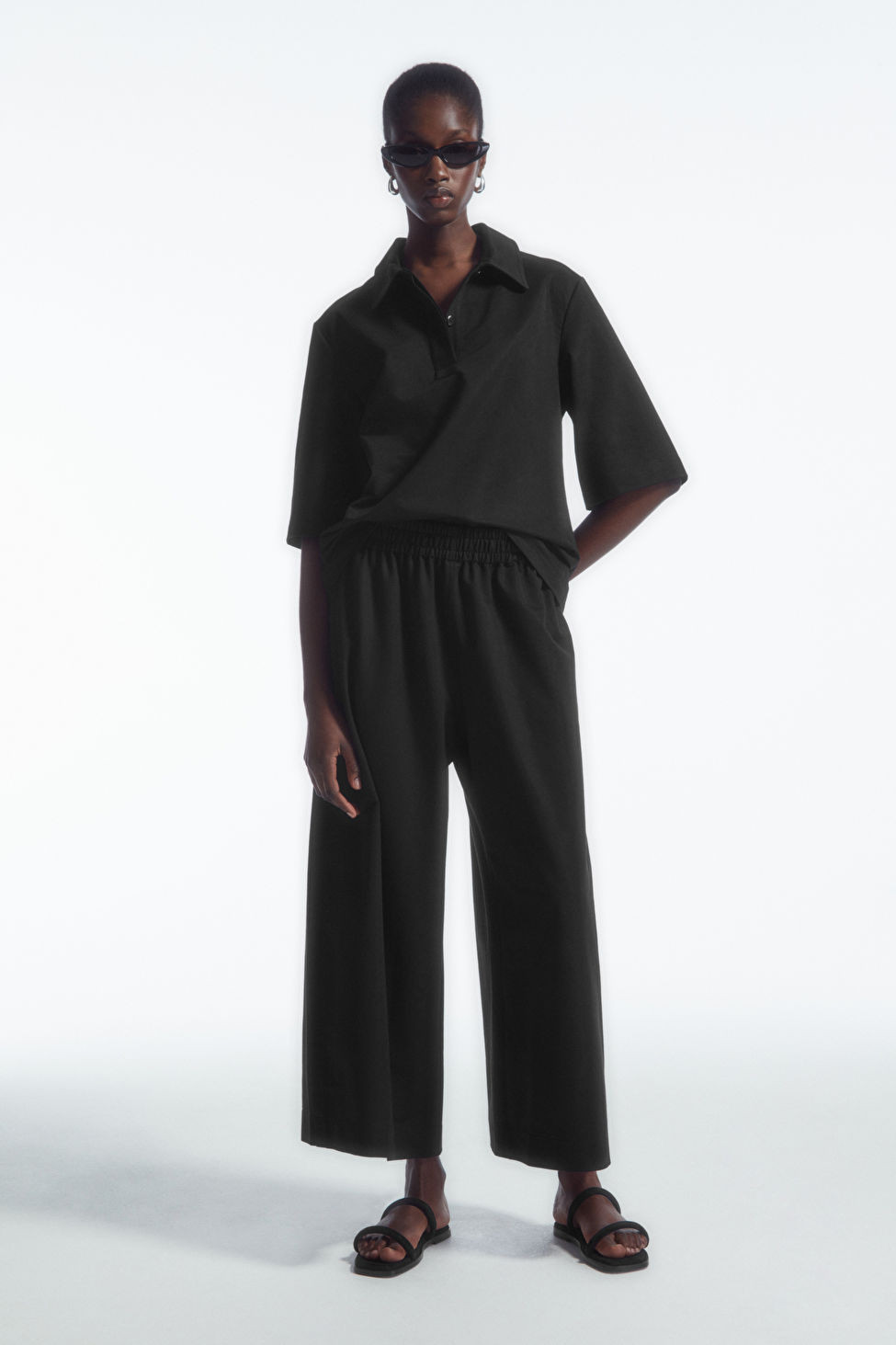 WIDE-LEG JERSEY CULOTTES | COS (US)