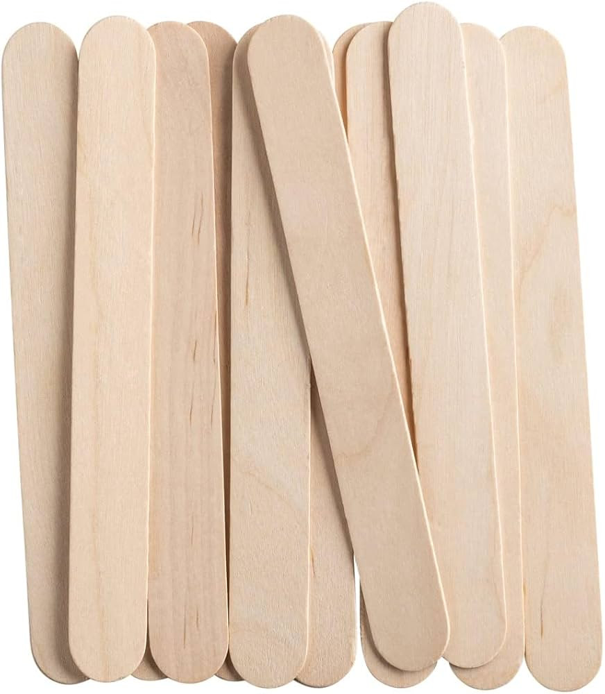 GUSTO [100 Count] Jumbo 6 Inch Wooden Multi-Purpose Popsicle Sticks, Craft Sticks for ICES, Ice C... | Amazon (US)