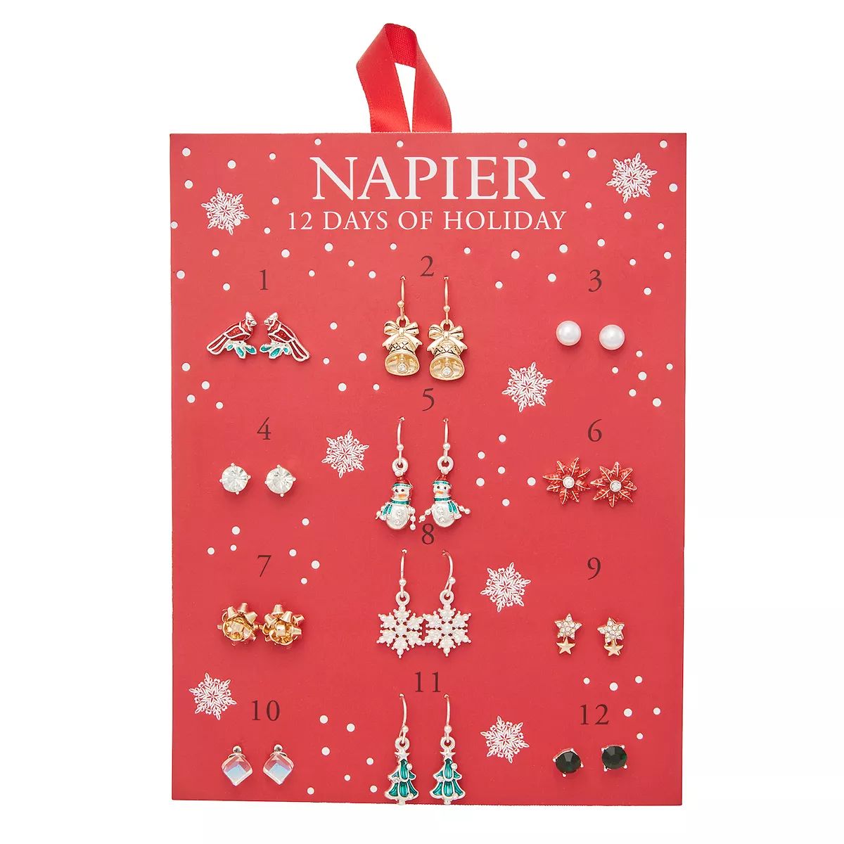 Napier 12 Days of Christmas Earring Set | Kohl's