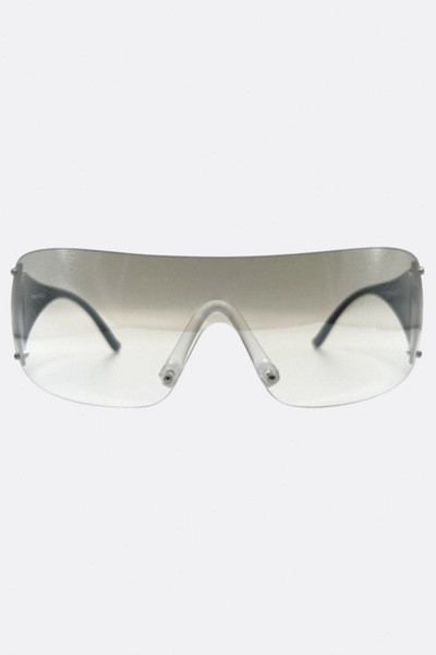 Giant Vintage Zipper Y2K Shield Sunglasses | Urban Outfitters (US and RoW)