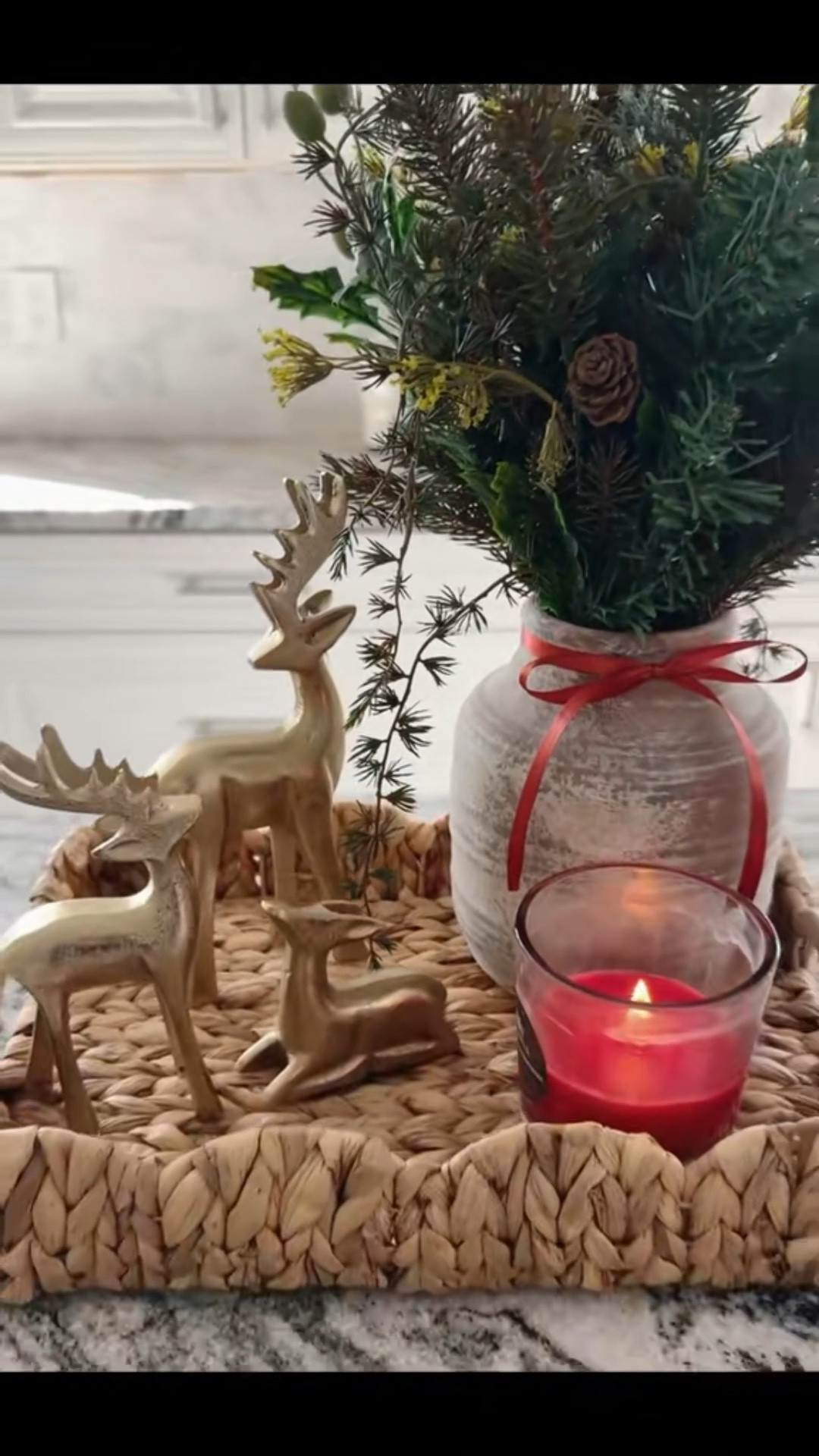 Super easy but impactful way to add a touch of winter to any space.

#

#LTKHome #LTKHoliday #LTKSeasonal