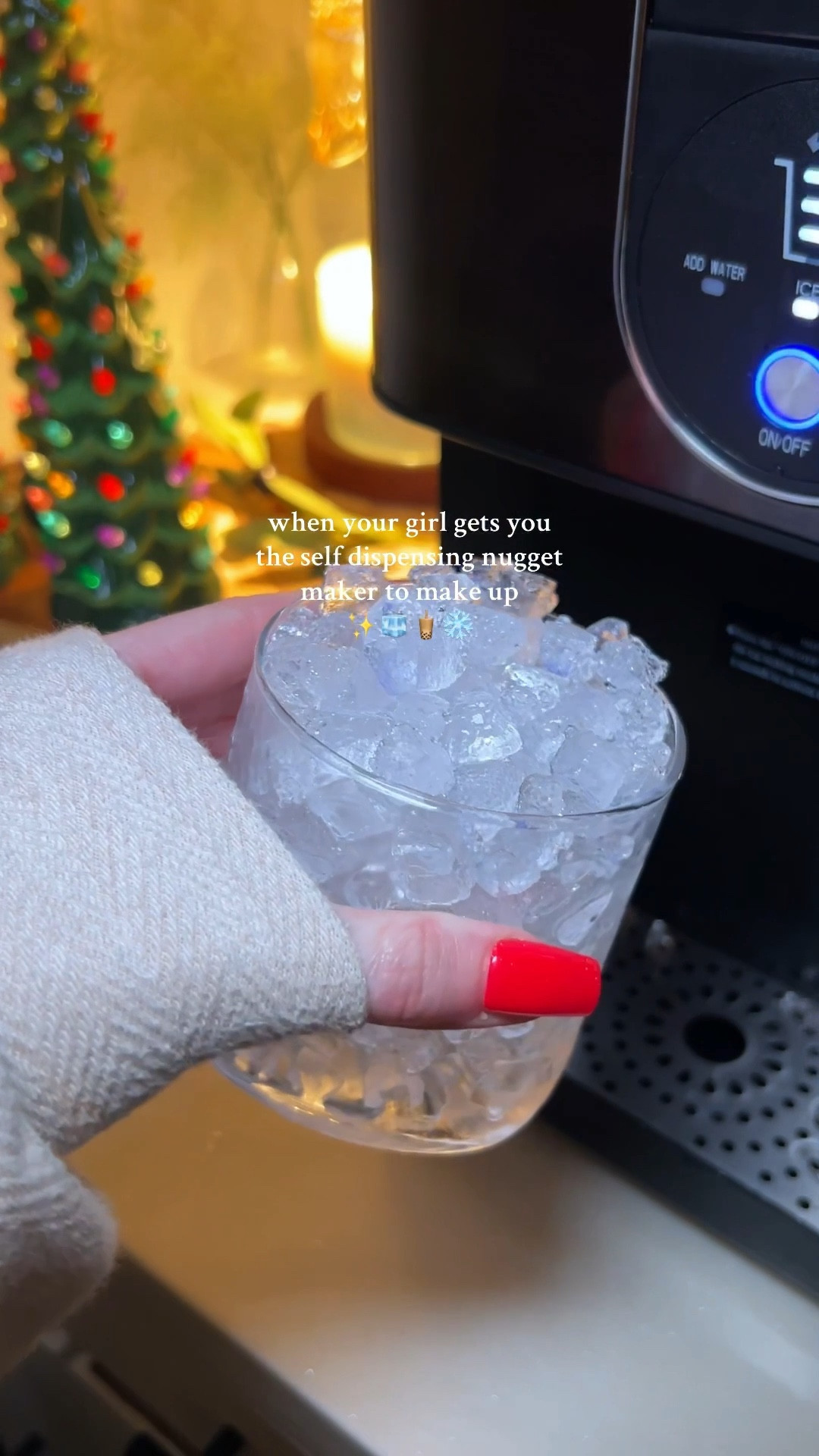 We all deserve a self dispensing nugget ice maker 🧊✨

#nuggetice #icemaker #icemachine
