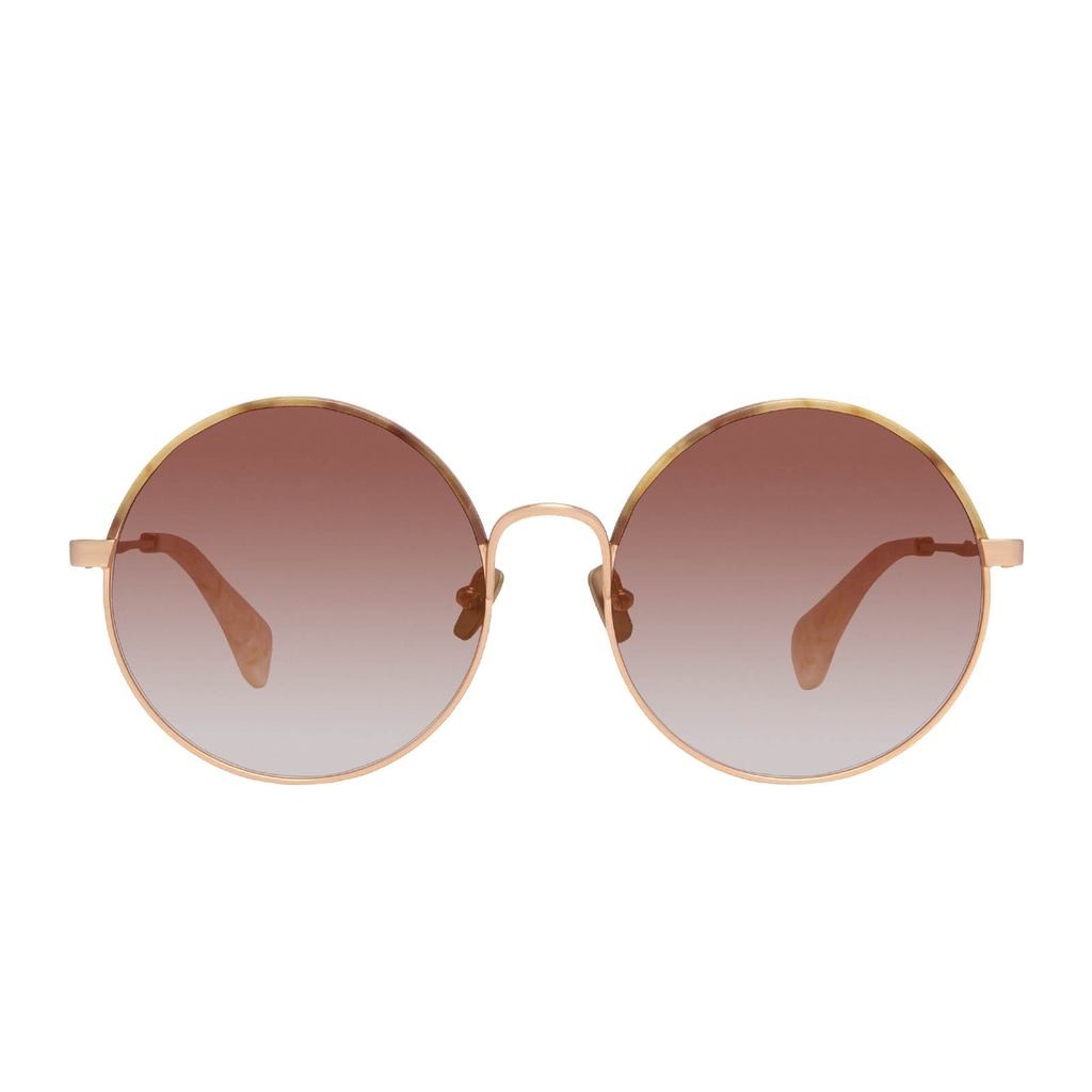 ISLA - BRUSHED GOLD SANDCASTLE WRAP + CANYON GRADIENT FLASH | DIFF Eyewear