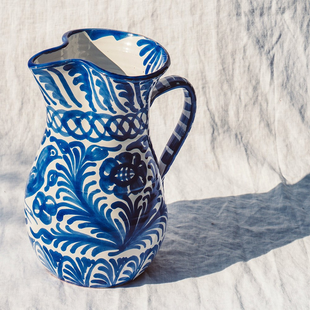 Casa Azul Medium Pitcher - Shop Tabletop - Dear Keaton | Dear Keaton