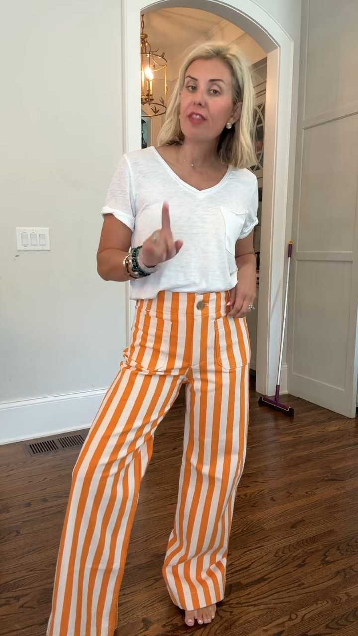Several questions about these pants…yes, it is the perfect UT orange! I’m in 26 but need the 26P and xs tee. 

*code Catherine20 at Allie + Bess

#LTKdayinmylife #LTKootd #LTKmomlife