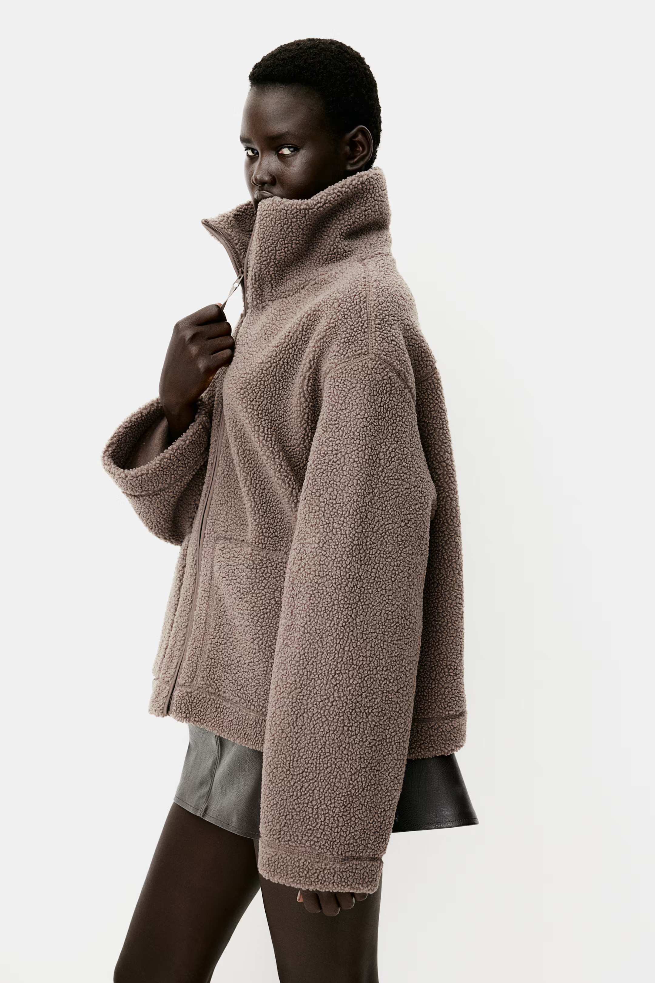 Teddy Bear Jacket - Light beige - Ladies | H&M US | H&M (US + CA)