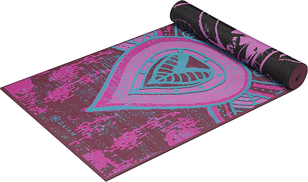 Gaiam Yoga Mat - Premium 6mm Print Reversible Extra Thick Non Slip Exercise & Fitness Mat for All... | Amazon (US)