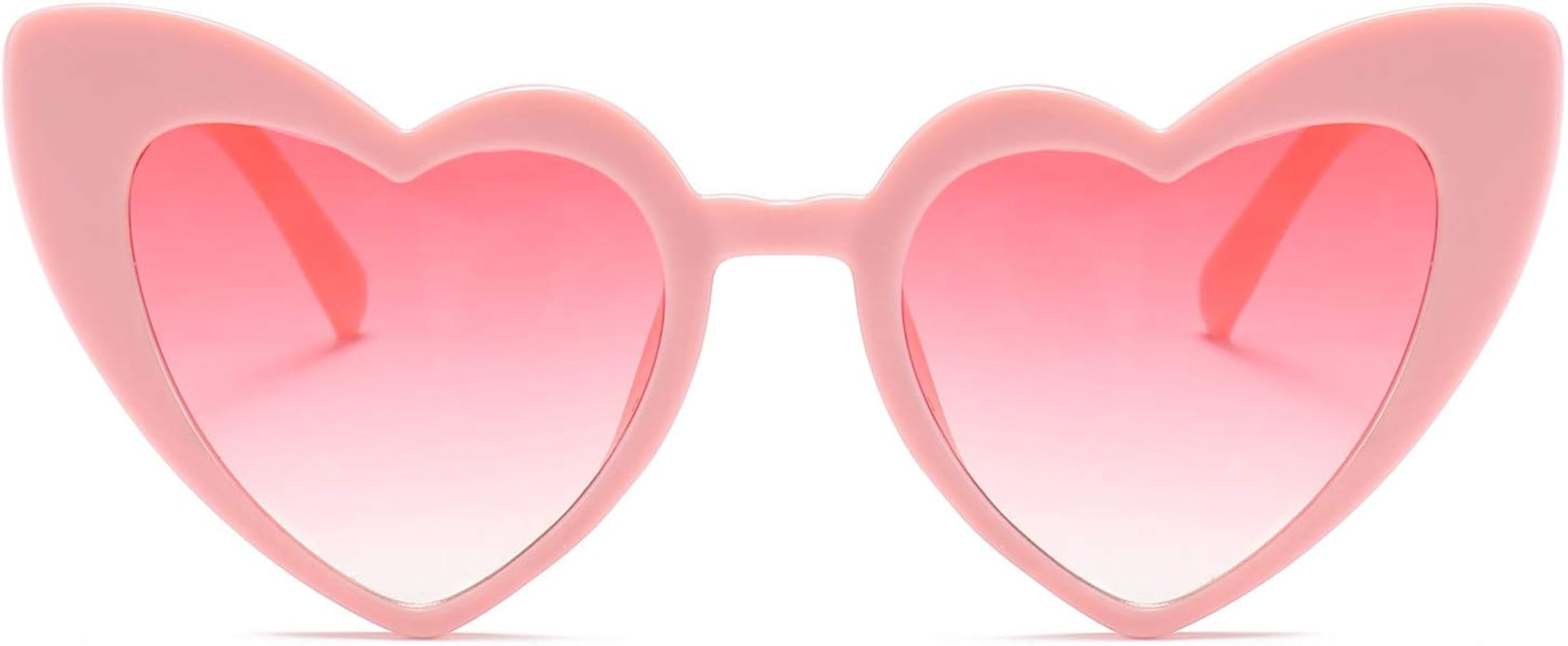 Clout Heart Sunglasses Goggles Vintage Cat Eye Mod Style Retro Kurt Cobain Glasses | Amazon (US)