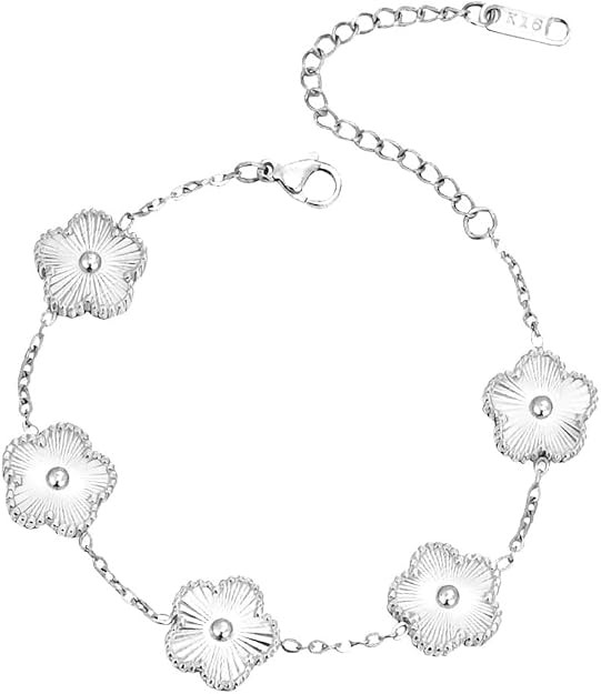 18K Gold-Plated Four Leaf Clover Bracelet for Women,Adjustable lucky Bracelet Set Jewelry Gift-Hy... | Amazon (US)