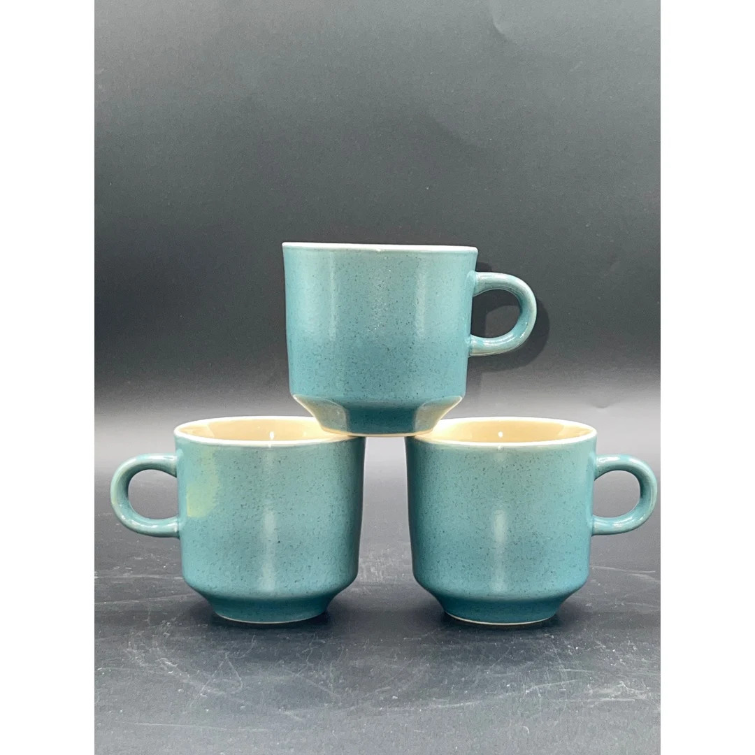 Robin's Egg Blue Ceramic Coffee Cup 3 Inches Tall 3.25 Inch Diameter - Etsy | Etsy (US)