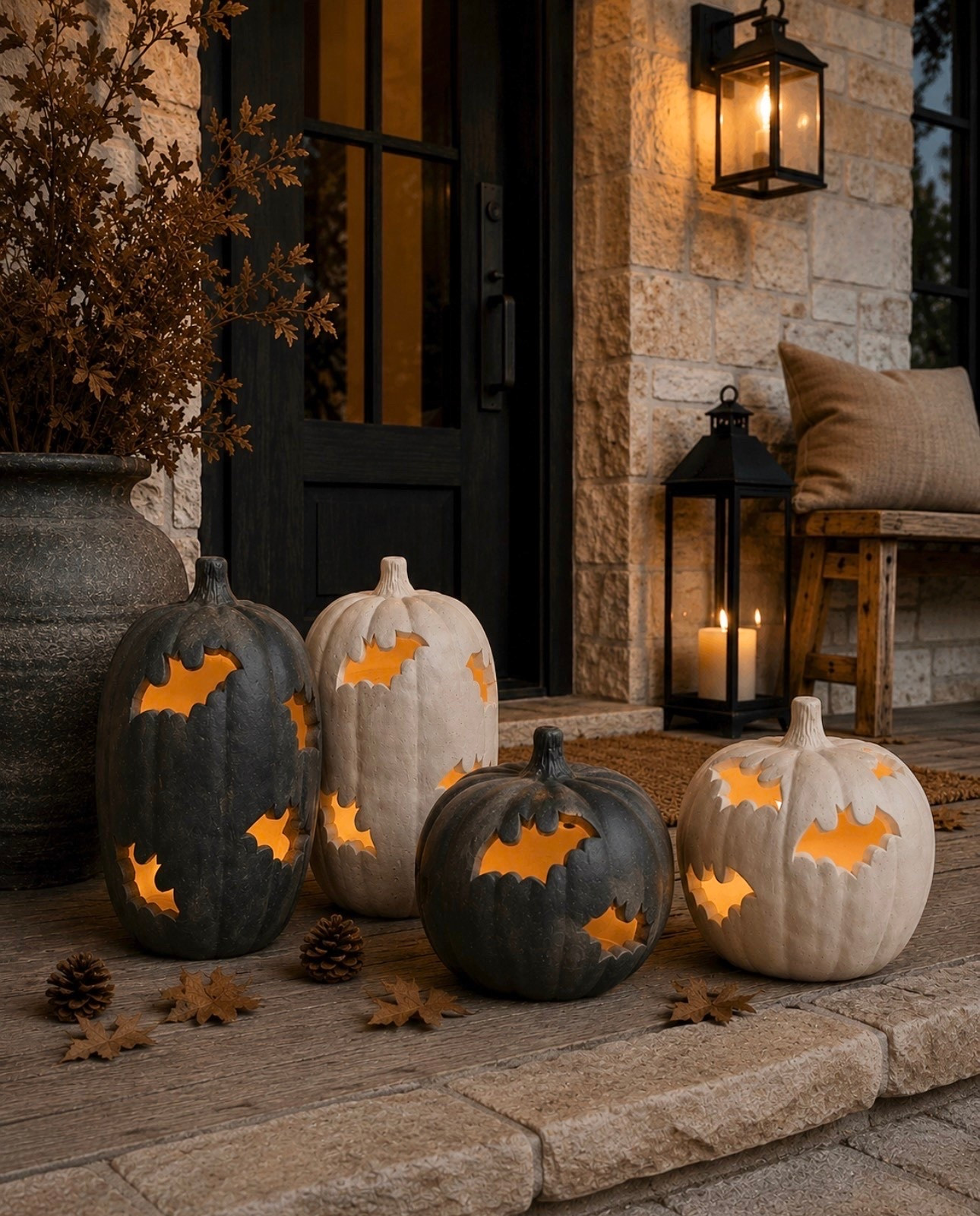 What in the pottery barn 🤯 these are the cutest jack-o’-lanterns @walmart!!

#LTKHome